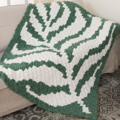 Bernat C2C Crochet Fern Frond Blanket C2C Crochet Fern Frond Blanket made using Bernat yarn