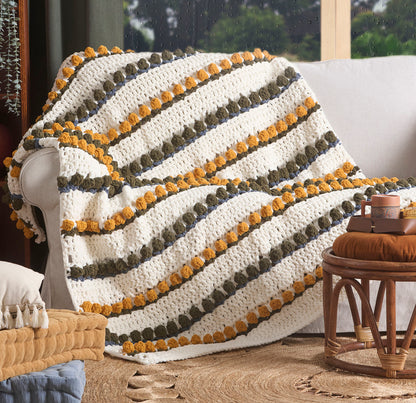 Bernat Tulip Stitch Crochet Blanket Tulip Stitch Crochet Blanket made using Bernat yarn