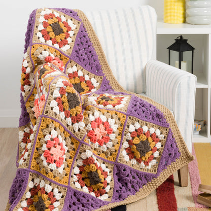 Bernat Granny’s Corner Crochet Blanket Granny’S Corner Crochet Blanket made using Bernat yarn