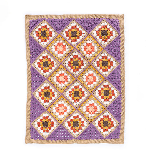 Granny’S Corner Crochet Blanket made using Bernat yarn