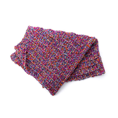 Bernat Pixel Prism Crochet Waffle Stitch Throw Pixel Prism Crochet Waffle Stitch Throw made using Bernat yarn