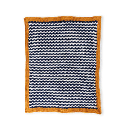 Bernat Ticking Stripe Crochet Blanket Ticking Stripe Crochet Blanket made using Bernat yarn