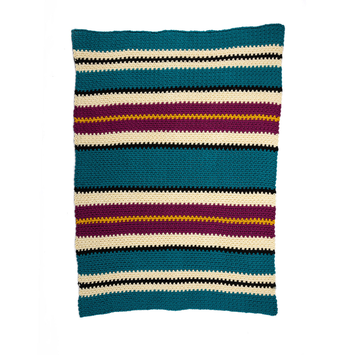 Crochet Class Act Blanket made using Bernat yarn