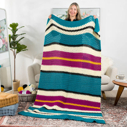 Bernat Crochet Class Act Blanket Crochet Class Act Blanket made using Bernat yarn