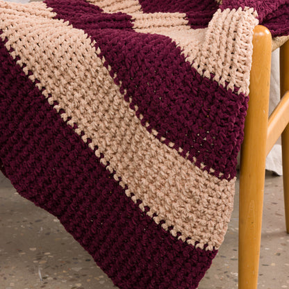 Bernat Deep Ridge Crochet Blanket Deep Ridge Crochet Blanket made using Bernat yarn