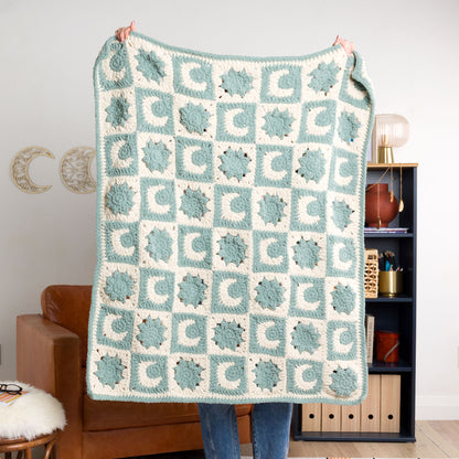 Bernat Celestial Motifs Crochet Blanket Celestial Motifs Crochet Blanket made using Bernat yarn