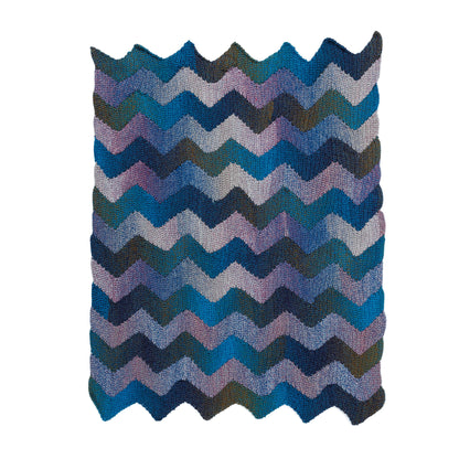 Bernat Join As You Zig Zag Crochet Blanket Join As You Zig Zag Crochet Blanket made using Bernat yarn on a white background