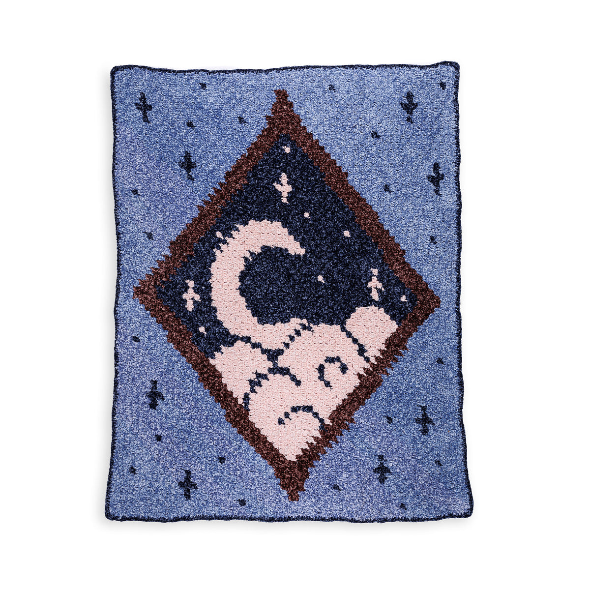 Moonlit View Crochet Blanket made using Bernat yarn