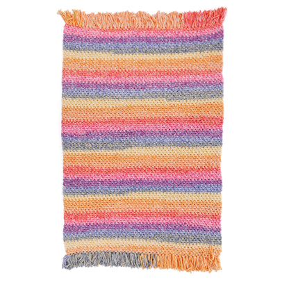 Bernat Morning Moss-Stitch Crochet Blanket Morning Moss-Stitch Crochet Blanket made using Bernat yarn on a white background