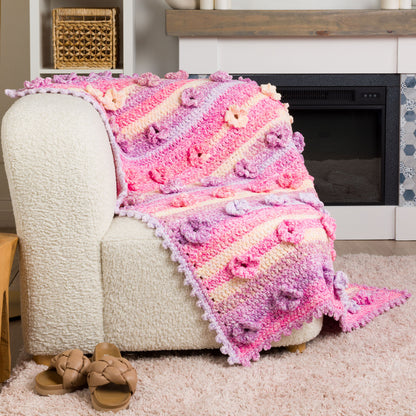 Bernat Petal Patch Crochet Blanket Petal Patch Crochet Blanket made using Bernat yarn