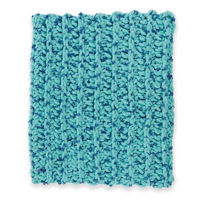 Bernat Ridged Big Crochet Blanket Ridged Big Crochet Blanket made using Bernat yarn on a white background