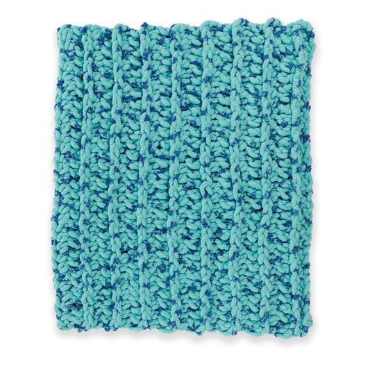 Ridged Big Crochet Blanket made using Bernat yarn