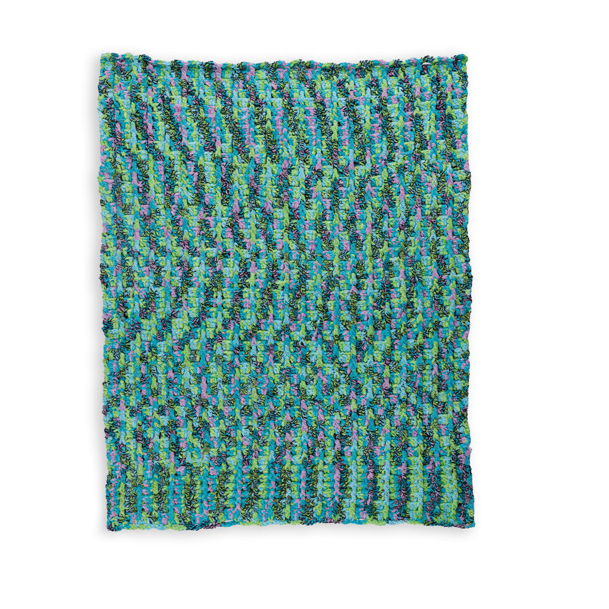 Brick Lane Crochet Blanket made using Bernat yarn