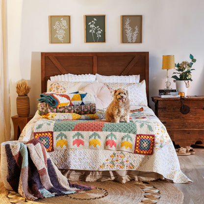 Bernat Bucolic Frolic Crochet Blanket Bucolic Frolic Crochet Blanket made using Bernat yarn