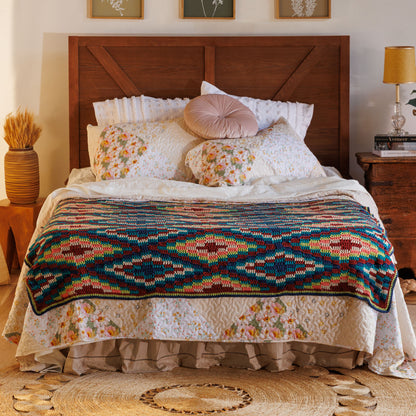 Bernat Diamond Dancer Crochet Blanket Diamond Dancer Crochet Blanket made using Bernat yarn