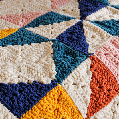 Bernat GeoSquares Crochet Blanket Geosquares Crochet Blanket made using Bernat yarn