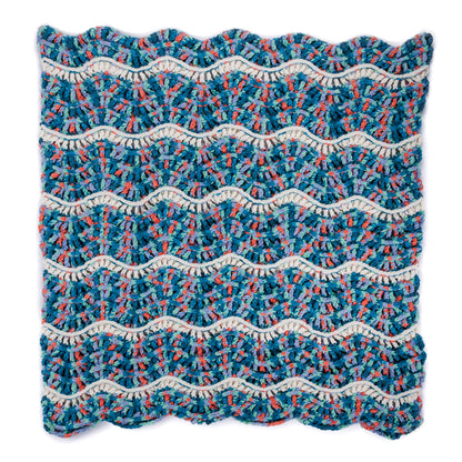 Bernat Rippling Reef Crochet Blanket Rippling Reef Crochet Blanket made using Bernat yarn