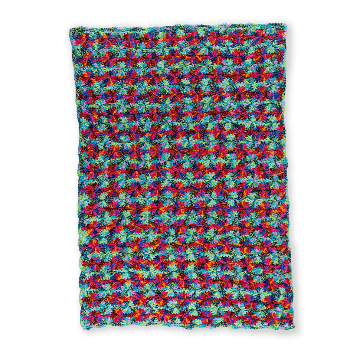 Pinwheel Pop Crochet Blanket made using Bernat yarn