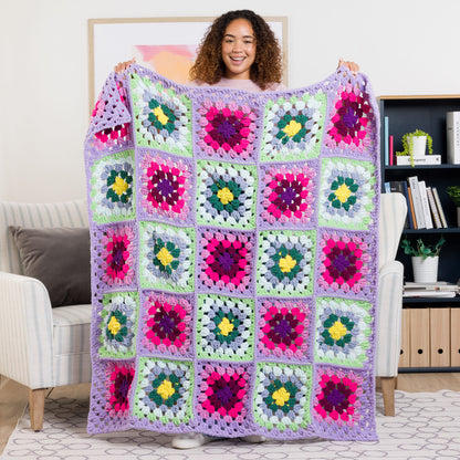 Bernat Fair and Square Crochet Blanket Fair And Square Crochet Blanket made using Bernat yarn