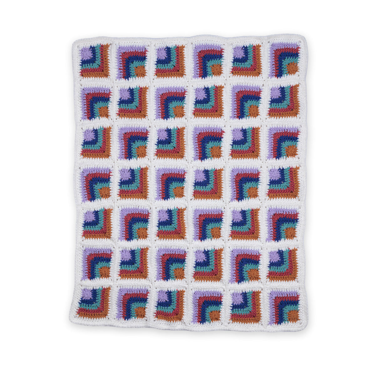 Bright Side Crochet Blanket made using Bernat yarn
