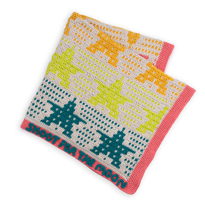 Bernat Crochet Star Bright Mosaic Blanket Crochet Star Bright Mosaic Blanket made using Bernat yarn