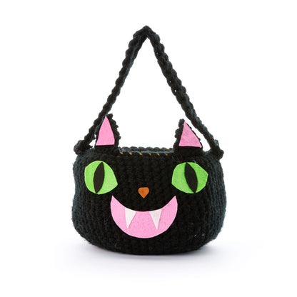 Bernat Happy Hauntings Crochet Candy Baskets Black Cat
