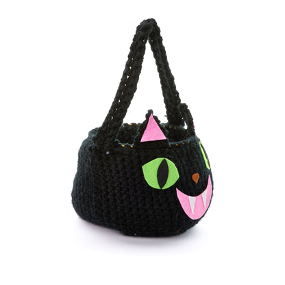 Bernat Happy Hauntings Crochet Candy Baskets Black Cat