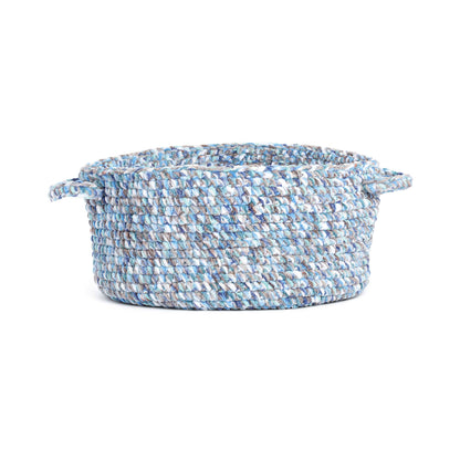 Bernat Marled Stripes Crochet Basket Crochet Basket made in Bernat Yarn
