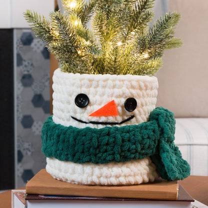 Bernat Crochet Snowman Basket Bernat Crochet Snowman Basket