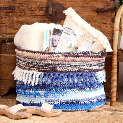 Bernat Scrappy Colors Crochet Basket Scrappy Colors Crochet Basket made using Bernat yarn