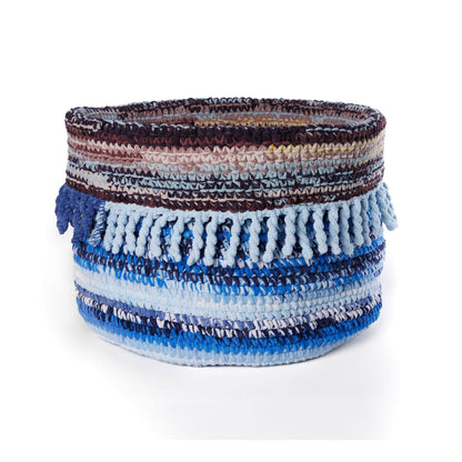 Bernat Scrappy Colors Crochet Basket Scrappy Colors Crochet Basket made using Bernat yarn