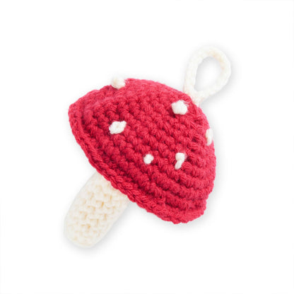 Bernat Crochet Mushroom Ornament Crochet Ornament made in Bernat Yarn
