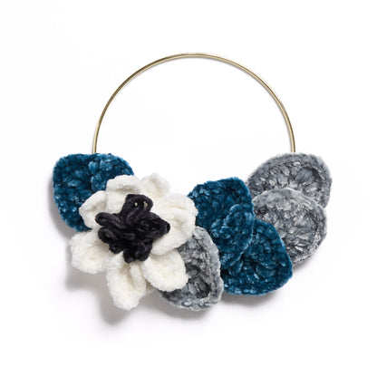 Bernat Velvet Crochet Wreath Velvet Crochet Wreath made using Bernat yarn