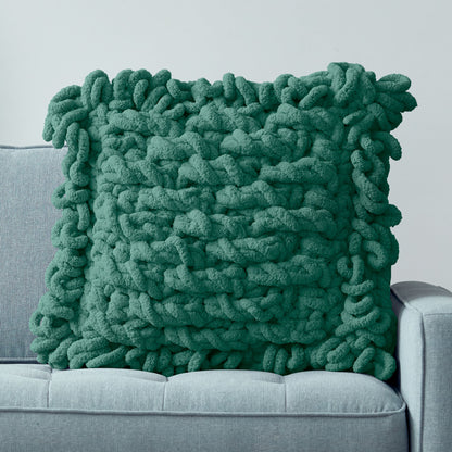 Bernat Blanket Big Crochet Loopy Pillow Crochet Pillow made in Bernat Blanket Big Yarn