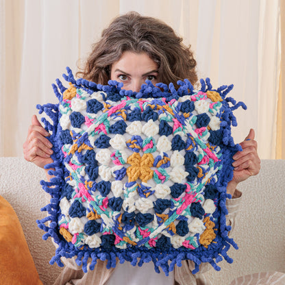 Bernat Hippie Harmony Crochet Granny Pillow Bernat Hippie Harmony Crochet Granny Pillow