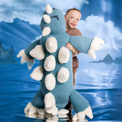 Bernat Dragon Body Pillow Dragon Body Pillow made using Bernat yarn