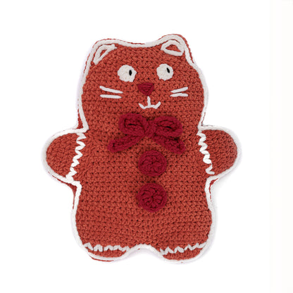 Bernat Crochet Gingercat Pillow Crochet Gingercat Pillow made using Bernat yarn