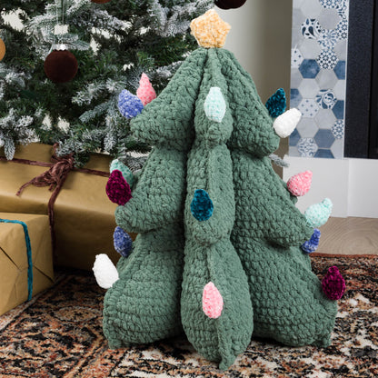 Bernat Merry Mod Crochet Christmas Tree Pillow Merry Mod Crochet Christmas Tree Pillow made using Bernat yarn