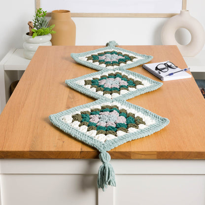 Bernat Crochet Diagonal Delight Table Runner Crochet Diagonal Delight Table Runner made using Bernat yarn