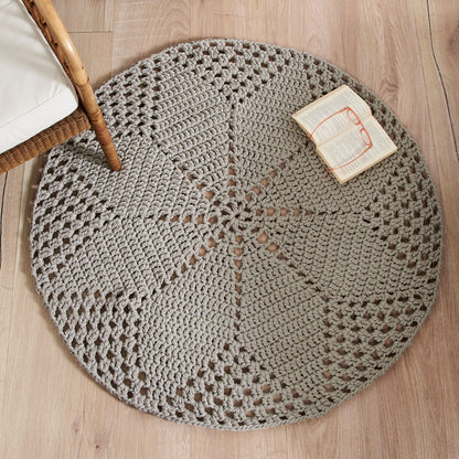 Bernat Cushy Crochet Rug Crochet Rug  made in Bernat Maker Yarn