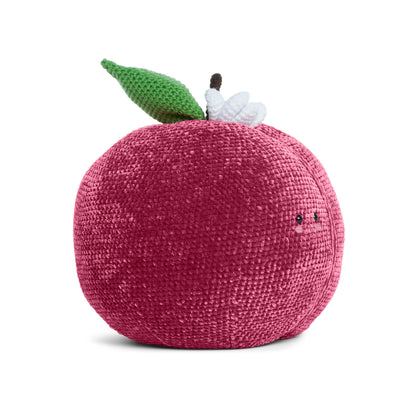 Bernat Peachy Plum Pillow Crochet Amigurumi Pomegranate