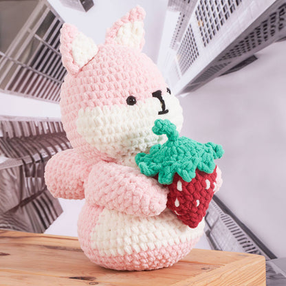 Bernat Crochet Shirley the Squirrel Crochet Toy made in Bernat Blanket Yarn