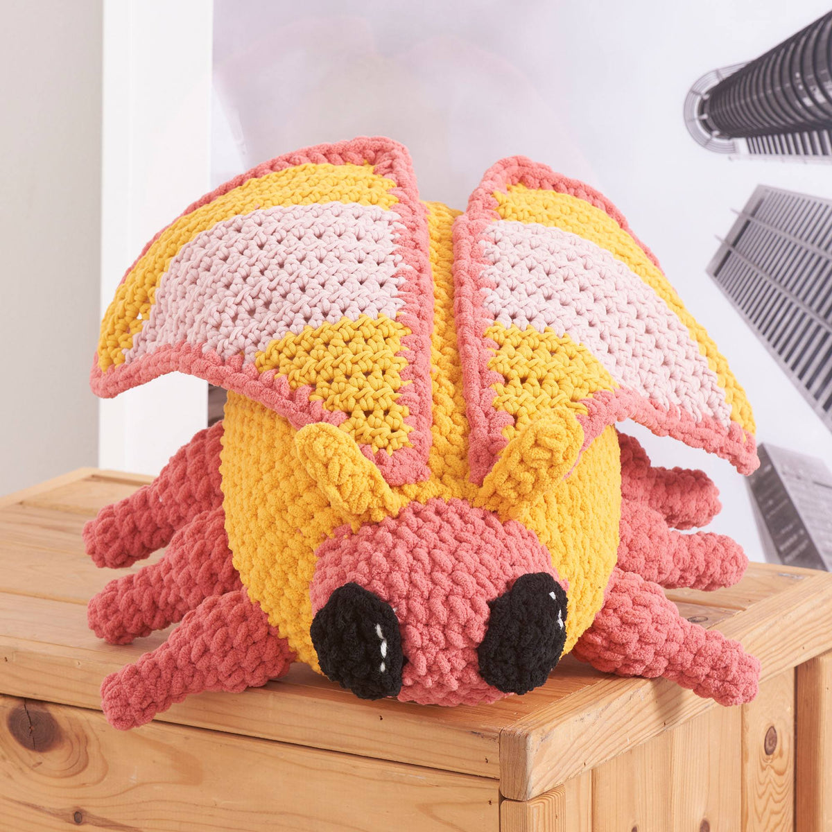Crochet Toy made in Bernat Blanket","Maker Yarn