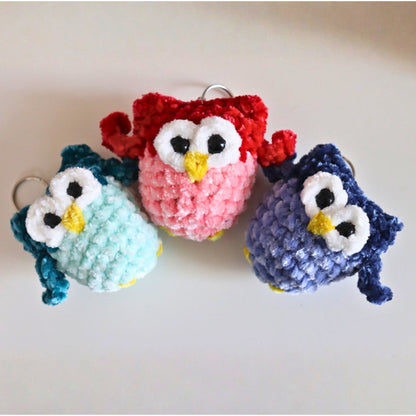Bernat Crochet Mini Owl Keychain Crochet Mini Owl Keychain made using Bernat yarn
