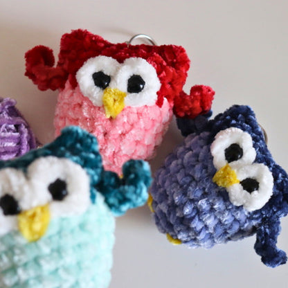 Bernat Crochet Mini Owl Keychain Crochet Mini Owl Keychain made using Bernat yarn