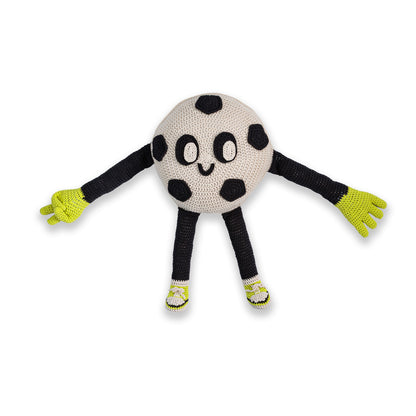 Bernat Footy the Crochet Soccer Ball Pillow Footy The Crochet Soccer Ball Pillow made using Bernat yarn