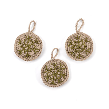 Bernat Crochet Embroidered Snowflake Ornament Bernat Crochet Embroidered Snowflake Ornament