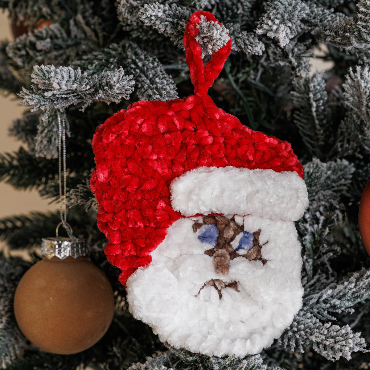 Vintage Whimsy Crochet Christmas Ornaments made using Bernat yarn