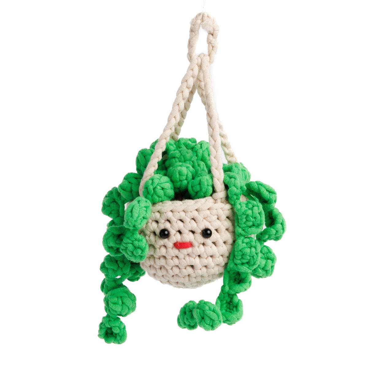 Minis Pearl The Crochet Hanging Plant made using Maker yarn