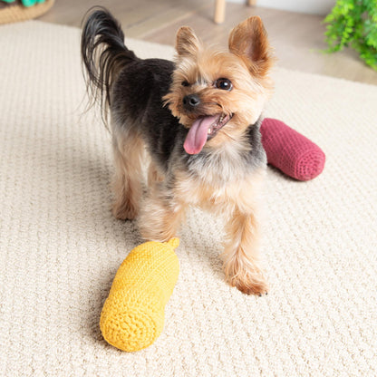 Bernat Ketchup & Mustard Crochet Pet Toys Saffron